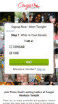 Mobile Screenshot of cougarhookups.com